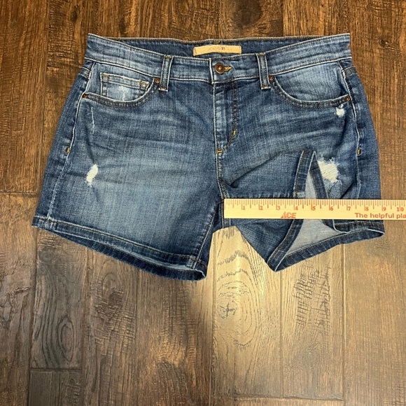 Joe’s Jeans Distressed Shorts Style Amora Size Women’s 28 Color Blue - Picture 11 of 12
